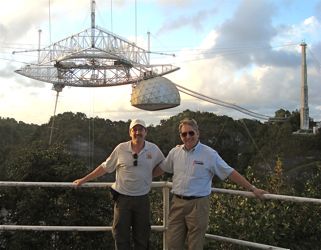 The Arecibo Observatory in the remote and hilly area of central Puerto Rico